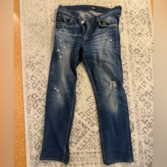 Hudson Byron men’s 33 distressed jeans - Picture 1 of 6